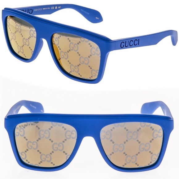 Gucci GG Logo Lens Blue Sunglasses NEW main image 6